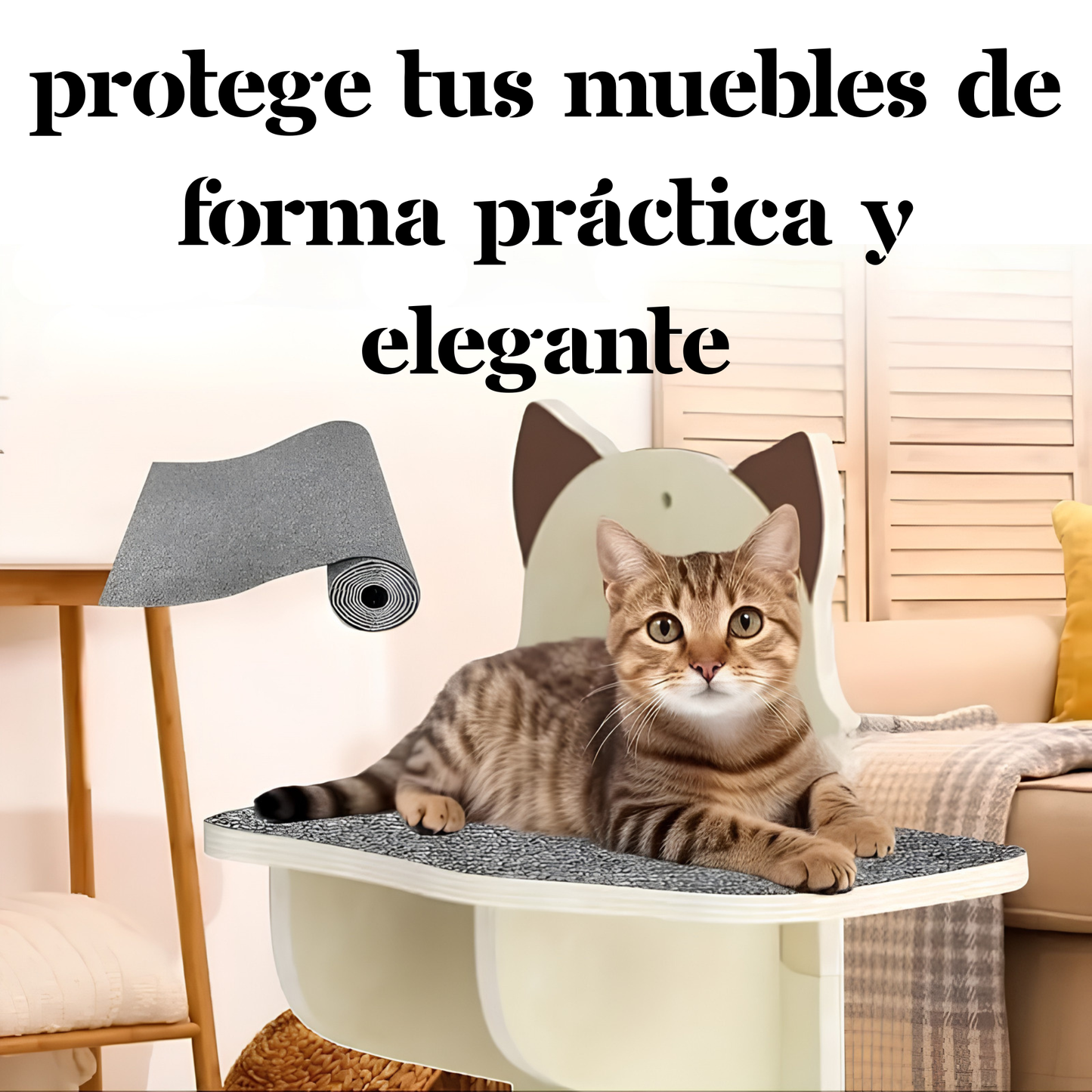 Alfombra Protectora Rascadora para Gatos
